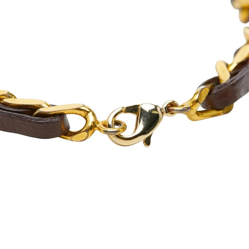 CHANEL Brown Leather Charm Bracelet - Picture 3 of 6